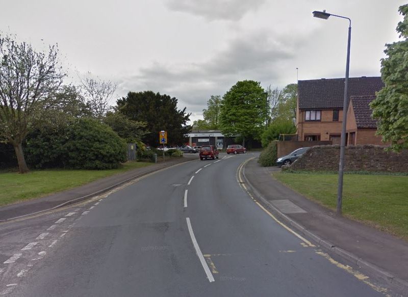 Rock Street just after the junction with Streamleaze, approaching Midland Way