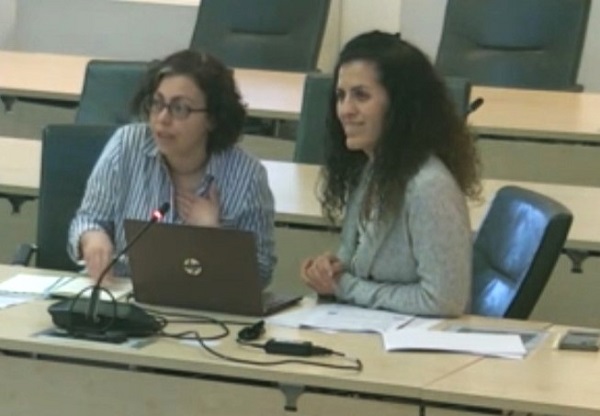 The One Pizza van owners Ayse Ozer and Esra Koroglu Ward at the licensing hearing