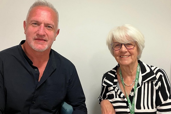 Maggie Tyrrell, right, with Labour co-leader Ian Boulton