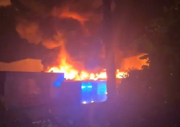Thornbury Gist lorry fire. Picture by Jack Commons