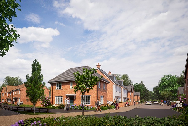 Street Scene of Greenway Cycle Route at Charfield Meadows. Picture: Bloor Homes