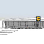 An artist's impression of how the proposed Lidl in Thornbury would look (Image: SMR Architects/Lidl)