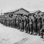 Roll-call of surviving members of 1st Battalion, Gloucestershire Regiment, after the Battle of Imjin River
