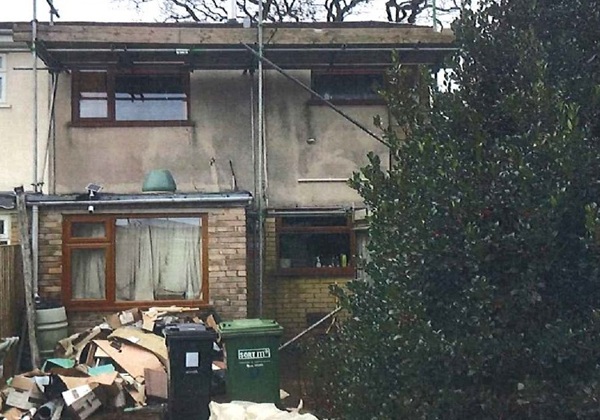 A house in Yate where Bill Buckley carried out substandard work